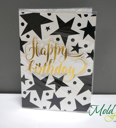 Birthday Card with Envelope, "Happy Birthday" Design, 18 photo 394x433